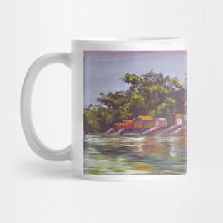 Fisher bach on Omiha bay in Waiheke Island New Zealand Mug